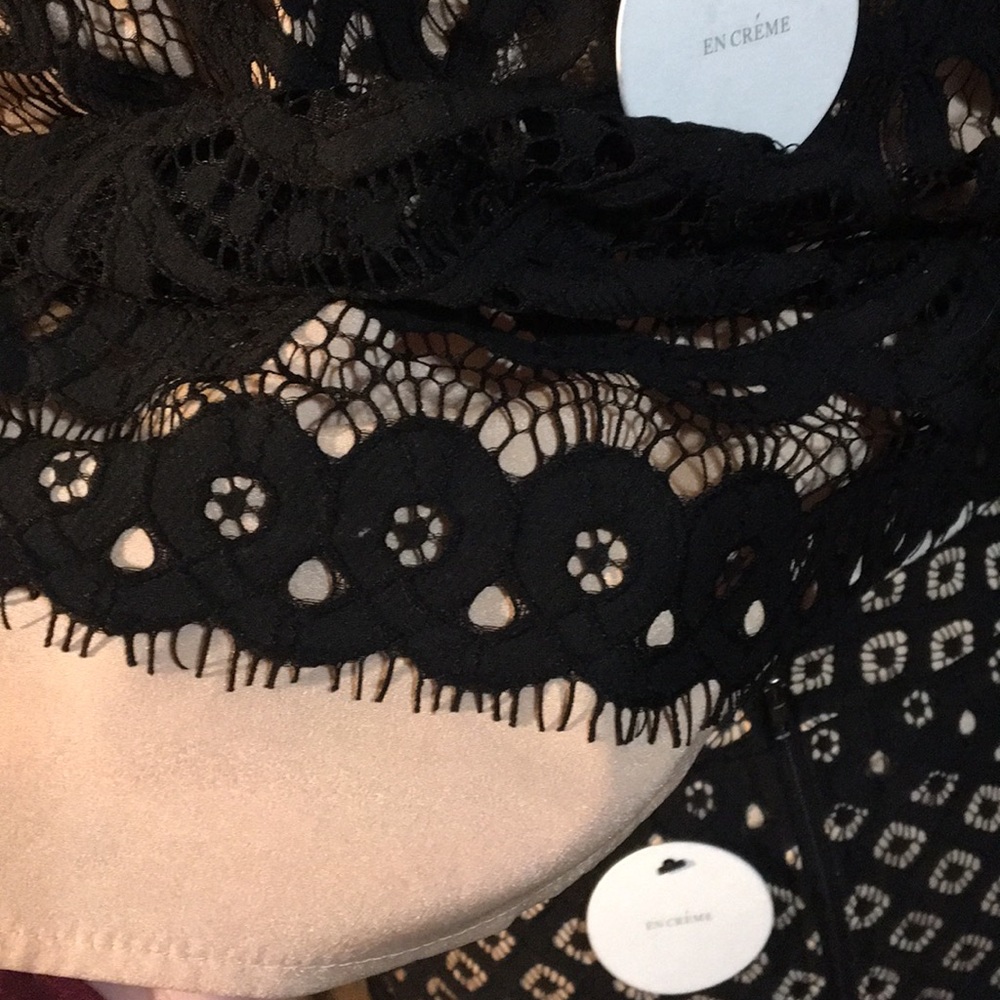 SOLD NWT 2 piece Battenberg Lace Skirt Top Dress FIRM - Picture 6 of 8